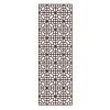 Imitation Redwood Lattice Window Film No Glue Frosted Glass Window Film Chinese Style Sliding Door Static Window Film; 15x39 inch