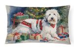 Cozy Christmas Throw Pillow Throw Pillow for Indoor Couch Bed Outdoor Patio Washable, Old English Sheepdog 2717,12Hx16W