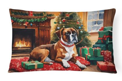Cozy Christmas Throw Pillow Throw Pillow for Indoor Couch Bed Outdoor Patio Washable, Boxer 2621,12Hx16W