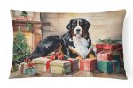 Cozy Christmas Throw Pillow Throw Pillow for Indoor Couch Bed Outdoor Patio Washable, Bernese Mountain Dog 2610,12Hx16W