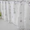 Gift - Translucent Short Kitchen Curtain Window Curtain Cafe Tier Curtain Gauze