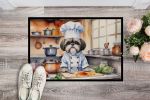 NEW Shih Tzu The Chef Doormat Front Door Mat Indoor Outdoor Rugs for Entryway, Non Slip Washable Low Pile, 18H X 27W