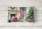 Cozy Christmas Throw Pillow Throw Pillow for Indoor Couch Bed Outdoor Patio Washable, Italian Greyhound 2680,12Hx16W