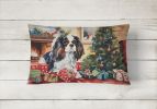 Cozy Christmas Throw Pillow Throw Pillow for Indoor Couch Bed Outdoor Patio Washable, Cavalier Spaniel 2628,12Hx16W