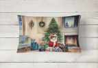 Cozy Christmas Throw Pillow Throw Pillow for Indoor Couch Bed Outdoor Patio Washable, Japanese Chin 2684,12Hx16W