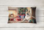Cozy Christmas Throw Pillow Throw Pillow for Indoor Couch Bed Outdoor Patio Washable, Akita 2590,12Hx16W