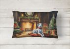 Cozy Christmas Throw Pillow Throw Pillow for Indoor Couch Bed Outdoor Patio Washable, Dalmatian 2645,12Hx16W