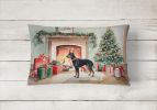 Cozy Christmas Throw Pillow Throw Pillow for Indoor Couch Bed Outdoor Patio Washable, Doberman Pinscher 2646,12Hx16W