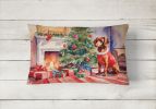 Cozy Christmas Throw Pillow Throw Pillow for Indoor Couch Bed Outdoor Patio Washable, Dachshund 2641,12Hx16W