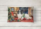 Cozy Christmas Throw Pillow Throw Pillow for Indoor Couch Bed Outdoor Patio Washable, Japanese Chin 2683,12Hx16W