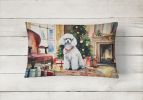 Cozy Christmas Throw Pillow Throw Pillow for Indoor Couch Bed Outdoor Patio Washable, Poodle 2727,12Hx16W