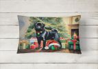 Cozy Christmas Throw Pillow Throw Pillow for Indoor Couch Bed Outdoor Patio Washable, Pug 2731,12Hx16W