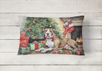 NEW Waiting on Christmas Throw Pillow Throw Pillow for Indoor Couch Bed Outdoor Patio Washable, Pit Bull Terrier 1228,12Hx16W