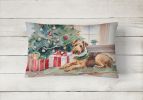 Cozy Christmas Throw Pillow Throw Pillow for Indoor Couch Bed Outdoor Patio Washable, Airedale Terrier 2588,12Hx16W