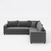 [Video]92'' Modern Modular Sectional Sofa,L Shaped Chenille Corner Couch Set with Wide Seat,Minimalist Style Indoor Furniture