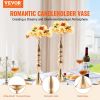 VEVOR 24PCS 50cm/19.7' Wedding Flower Vase Metal Gold Floral Stand for Table