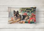 Cozy Christmas Throw Pillow Throw Pillow for Indoor Couch Bed Outdoor Patio Washable, Belgian Tervuren 2609,12Hx16W