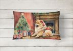 Cozy Christmas Throw Pillow Throw Pillow for Indoor Couch Bed Outdoor Patio Washable, Chow Chow 2634,12Hx16W