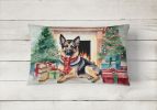 Cozy Christmas Throw Pillow Throw Pillow for Indoor Couch Bed Outdoor Patio Washable, German Shepherd 2662,12Hx16W