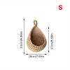 1pc Wall Hanging Basket; Bohemian Style Woven Basket; Creative Teardrop Shape Suitable For Vegetables And Fruits; Kitchen Storage Basket