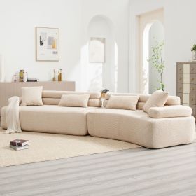 [VIDEO provided][New]Unique modeling design,Upholstered Indoor Furniture,Foam-Filled Sleeper Sofa Bed for Living Room,Bedroom,3 Colors (Color: as Pic)