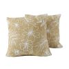 Outdoor/Indoor Throw Pillows, Decorative Throw Pillows with Inserts, Simulated Straw Weaving 18"x18" Square Pillows for Bed, Couch